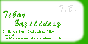 tibor bazilidesz business card